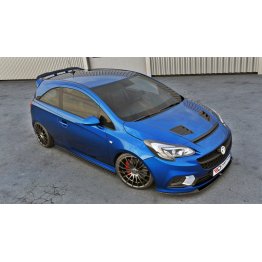 Накладка сплиттер на передний бампер на Opel Corsa E OPC / VXR